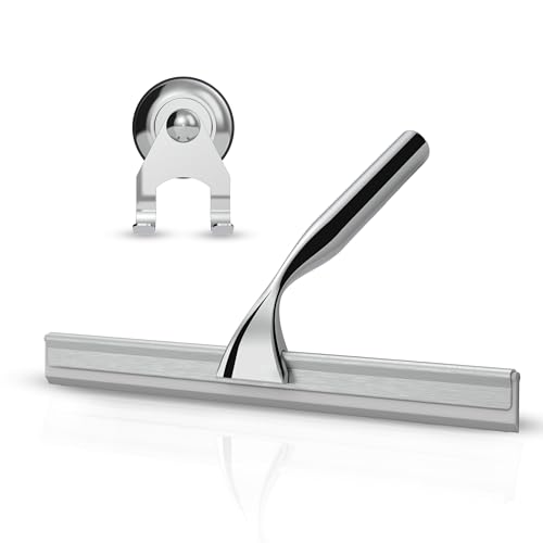 stracks® Edelstahl Duschabzieher - Kein Bohren! Duschwischer mit...