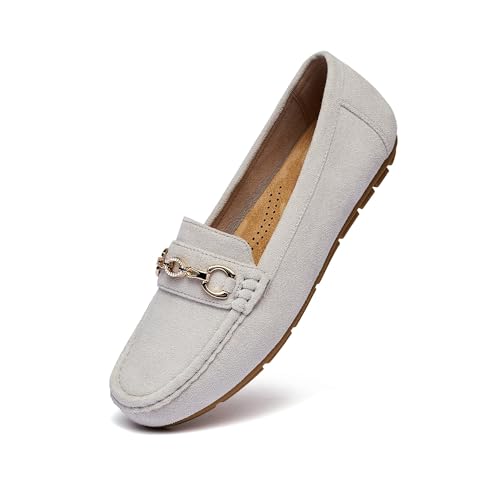 Image of Women's Business Loafers Work Casual Flats Shoes Lightweight Penny PU Leather Slip On Walking Shoes