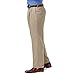 Haggar mens Premium Comfort Classic Fit Pleat Expandable Waist Dress Pants, Medium Khaki, 40W x 34L US