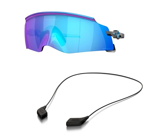 Oakley OO9455 Sunglasses Bundle: OO 9455 KATO 945503 Polished Black and Large Black leash Accessory kit2