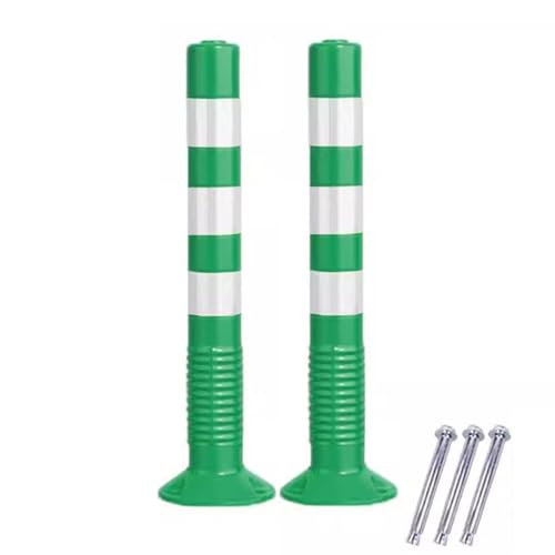 Bornes de sécurité en acier et poteaux de signalisation plastique 75 cm