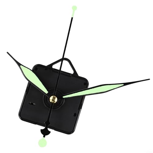 Kit de movimiento de motor de reloj de cuarzo, eje largo silencioso adecuado para reparación de relojes de pared, manualidades y relojes sin marco (A)