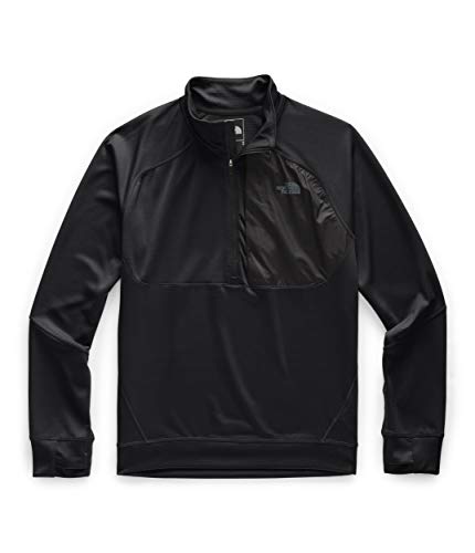 The North Face Men's Essential 1/4 Zip Mid-Layer, TNF Black, L