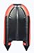 Boatify 9.8 ft Inflatable Boat Raft Fishing Dinghy Pontoon Boat with Aluminum Floo (Red)