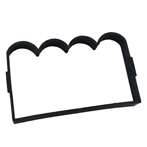 ZoSiP Jardinería Pavimento Encofrado Celosía de Hormigón Cerca del Molde Cemento en Carretera de Piedra Cerca del jardín de moldes de Cemento Que Forma el Molde DIY (Color : Black, Size : 41x25cm)