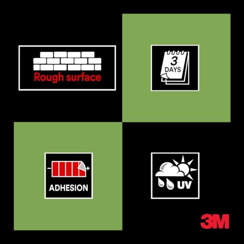 3M Pro Malerabdeckband 2060 für grobe Oberflächen, 1 Rolle, 48 mm x 50 m – UV- und wasserbeständig, für den Innen- und Außenbereich, geeignet für Maler- und Dekorationsarbeiten