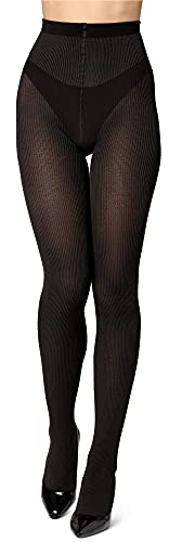 Bellivalini Damen Strumpfhose aus Baumwolle BLV-1114 (Graphite, L)