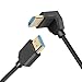 PNGKNYOCN 8K HDMI 2.1 Short Cable,270 Degree Upward Angle 1FT/0.3M Ultra High Speed 48Gbps HDMI Male to Male Cable Support 8K@60Hz,Dynamic HDR,HDCP 2.2&2.3, eARC (UP)