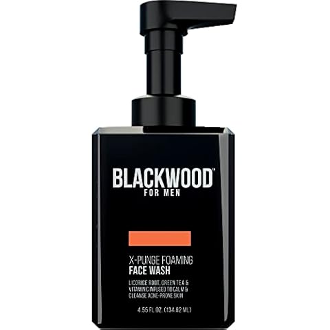 Blackwood For Men X-Punge Foaming Face Wash - Acne Facial Cleanser For Oily to Normal Skin - Deep Cleanse for Exfoliation - Natural Vegan Formula - Paraben Free, Sulfate Free, & Cruelty Free (4.55 oz) Cover