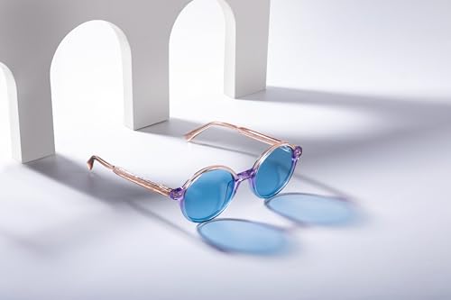 Image of HALDEN inchCOMET inch Series Sunglasses - Italian Sophistication & Japanese Precision in Classic Round Design, 1-Year Warranty