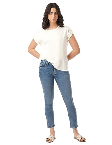 Image of INKD Women's Zero-Gape Super Skinny Jeans - Mid-Rise | Cotton Blend | Stretchable Fabric | Classic 5 Pocket Styling | Jeans for Women
