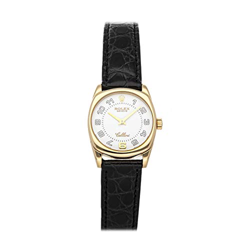 Rolex Cellini Quartz (Battery) White Dial Womens Watch 6229/8 (Certified Pre-Owned)