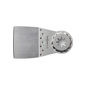 FEIN stug plamuurmes, lange uitvoering, Starlock-opname, voor het verwijderen van hardnekkige oude lak, lijmresten, vloerbedekking, tegellijm en tectyl.