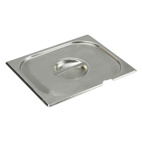 Stainless Steel 1/2 Gastronorm Container Pan Notched Lid, Bain Marie, Gastro Food Cover