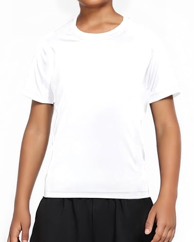 Boys Compression Shirt Short Sleeve Youth Athletic Undershirt Kids Quick Dry Athletic Base Layer T-Shirt for Sports4