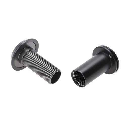 Mirilla para puerta 2 piezas 200 grados con tapa, lente de vidrio de seguridad 16mm para herramientas y herrajes de muebles miniatura 6