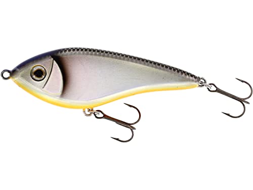 Foto von Westin Swim 12cm 53g suspending - Jerkbait zum Spinnfischen auf Hecht & Zander, Hechtjerkbait, Hechtköder zum Jerkbaitangeln, Farbe:Firetiger