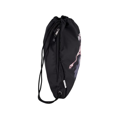 Men's Lifestyle Drawstring Bag, Side Pocket & Comfortable Straps, Black, One Size4