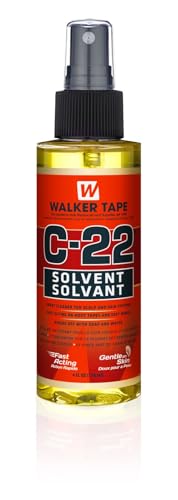 C-22 Solvent Fast-Acting Adhesive Remover for Scalp & Hair Systems Gentle on Skin Rinses with Soap & Water (4 fl oz)