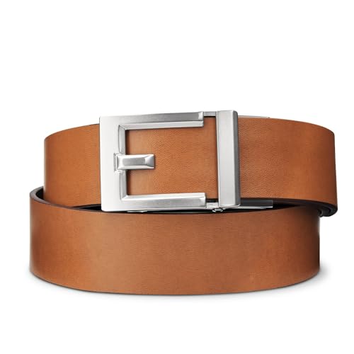KORE Men’s Top-Grain Leather Track Belts | “Express” Nickel Buckle