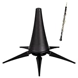 Zyiphor Supporto per Tromba Portatile Supporto per Clarinetto Pieghevole Staffa per Flauto a 5 Gambe,per Treppiede per Clarinetto Staccabile per Strumenti Orchestrali,Accessori Professionali
