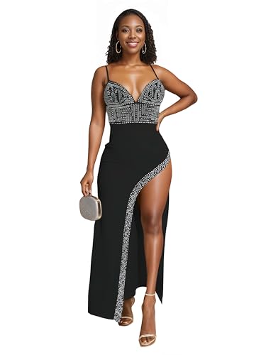 Image of Figdaw Rhinestone Embellished Formal Gowns and Evening Dresses for Women 2026