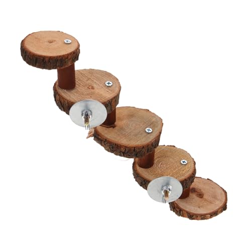 BESPORTBLE Parakeet Climbing Ladder Toy Wooden Ladder for Small Pets Multi-Function Cage Accessory