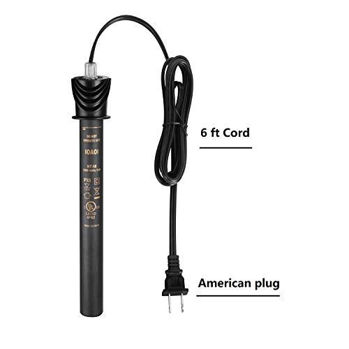 Ioaoi Aquarium Heater For Fish Tank 50W For Up To 20 Gallons Tanks Shatterproof For Both Marine And Fresh Water Engineering Plastic Tube Outside And Stainless Steel Tube Inside Temperature Adjustable #TOP2