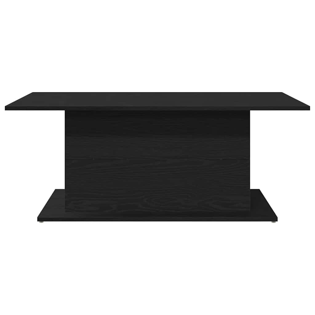 Mesa de centro con aspecto de roble negro, 102 x 55,5 x 40 cm, mesa de salón moderna de madera, mesa de sofá estable para el salón, mesa de café rectangular hasta 75 kg