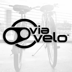 Miniatura 9 de Candado en U para bicicleta con cable  Via Velo Heavy Duty Anti-Theft Bicycle U Lock Vendido seguro plata 0.591 in grillete interior Dim 9 x 4.5
