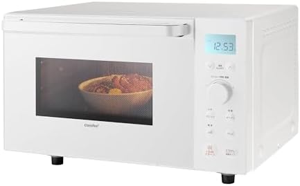（01:30時点） コンフィー(COMFEE') オーブンレンジ 18L フラットテーブル 縦開き 自動メニュー18種類 全国対応 電子レンジ オーブン機能付き~250℃温度調整 角皿式スチーム レンジ出力650W／500W トースト・グリル・解凍・発酵機能・予熱対応 チャイルドロック【メーカー保証2年】 CF-EA181-WH ホワイト 一人暮らし 二人暮らし 家族用