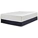 Signature Design by Ashley Queen Size Chime 12 Inch Medium Firm Memory Foam Mattress with Green Tea & Charcoal Gel for Pressure Relief, Fiberglass Free, Mattress In A Box