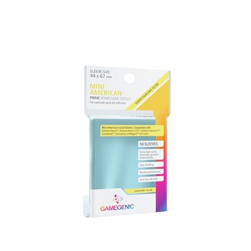 Gamegenic | Unit Gamegenic Prime Mini American- Sized Sleeves 44 x 67 mm (50 ct.) | Trading Card Accessory