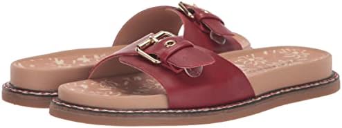 Lucky Brand Women's Anelia Buckle Flat Sandal, Salsa, 9.5 | Image 6