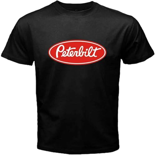 ZZYT Peterbilt Truck Racing T Shirt Black Black 3XL