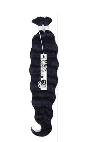 FRENCH SUPER BULK 18" (1B Off Black) - Organique Mastermix Synthetic Braiding Hair