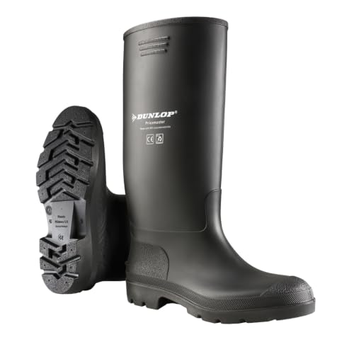 DUNLOP Pricemastor. Botas de agua clásicas impermeables, Negro, Talla 40
