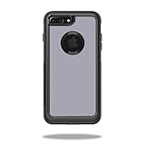 MightySkins Protective Vinyl Skin Decal Compatible with OtterBox Commuter iPhone 7 Plus Case wrap Cover Sticker Skins Solid Gray