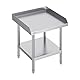 VEVOR Arbeitstisch aus Edelstahl, kommerzieller Arbeitstisch zur Lebensmittelzubereitung, 3-seitiger Spritzschutz, 610 x 610 x 660 mm Küchentisch, Arbeitstisch mit Einstellbarer Höhe für Hotel
