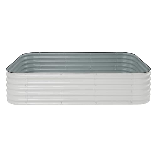 Hochbeet Metall 12-in-1 Hochbeete, Pflanzbeet aus Aluminium-verzinktes Stahl, Garten Beet für Pflanzen, Gemüse und Blumen (240 * 60 * 43cm)