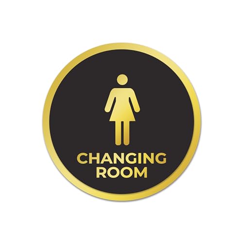 Image of Rousrie Changing Room Stickers For Glass Doors (Size: 6 Inch) For Office, Stores, Cafe, Hotel, Restaurant, Business & Shop, Self-Adhesive, (Acrylic Signage)
