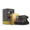 Polaroid Now 2nd Generation I-Type Instant Camera + Golden Moments Film Bundle – Now Black Camera + 16 Gold Color Photos (6288)