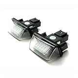 XingPuBhD Luz LED matrícula Lámparas LED Para Matrícula Coche Para Citroen Para C3 Para 5D Para HATCHBACK 2002 2003 2004 2005 2006 2007 2008 2009 Luces matrícula traseras