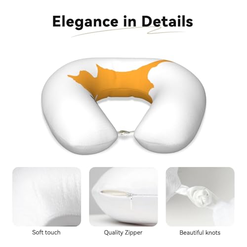 Almohada de viaje espuma memory 30 cm U reversible miniatura 3