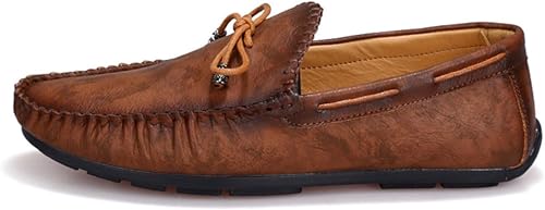 Men's Fu Formal Casual Flat Lightweight Boat Shoes Lace up Soft Sole2