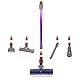 SPARES2GO Verlängerungsstab-Rohr für Dyson V7 V8 V10 V11 V15 SV10 SV11 SV12 SV14 Staubsauger (lila)
