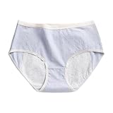 Bragas Menstruales Mujer Algodón, Cintura Alta, Antifugas, Transpirables, Cómodas y de Alta Seguridad