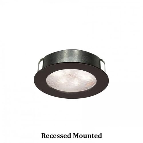 Image of WAC Lighting HR-LED87-27-BN 3000K Soft White Round LED Button Light, Brushed Nickel