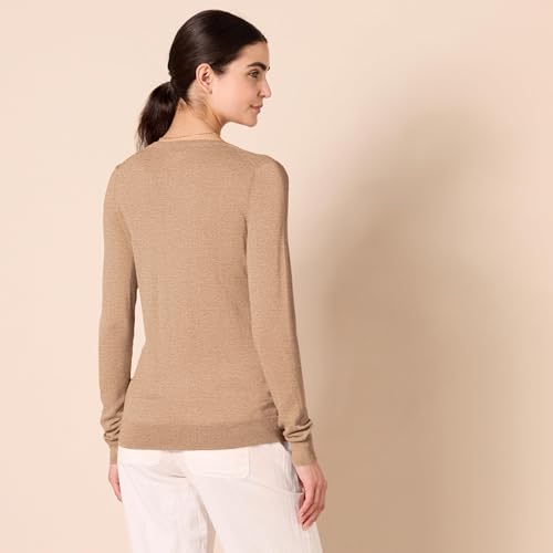 Amazon Essentials Women's Regular-Fit Lightweight V-Neck Long-Sleeve Jumper (Available in Plus Size)