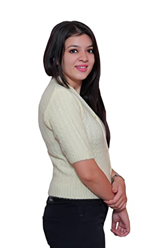 Image of Women's Hosiery Woolen Solid Half Sleeve Sweater Blouse